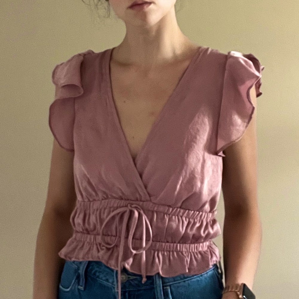 NWOT American Eagle Pink Blouse